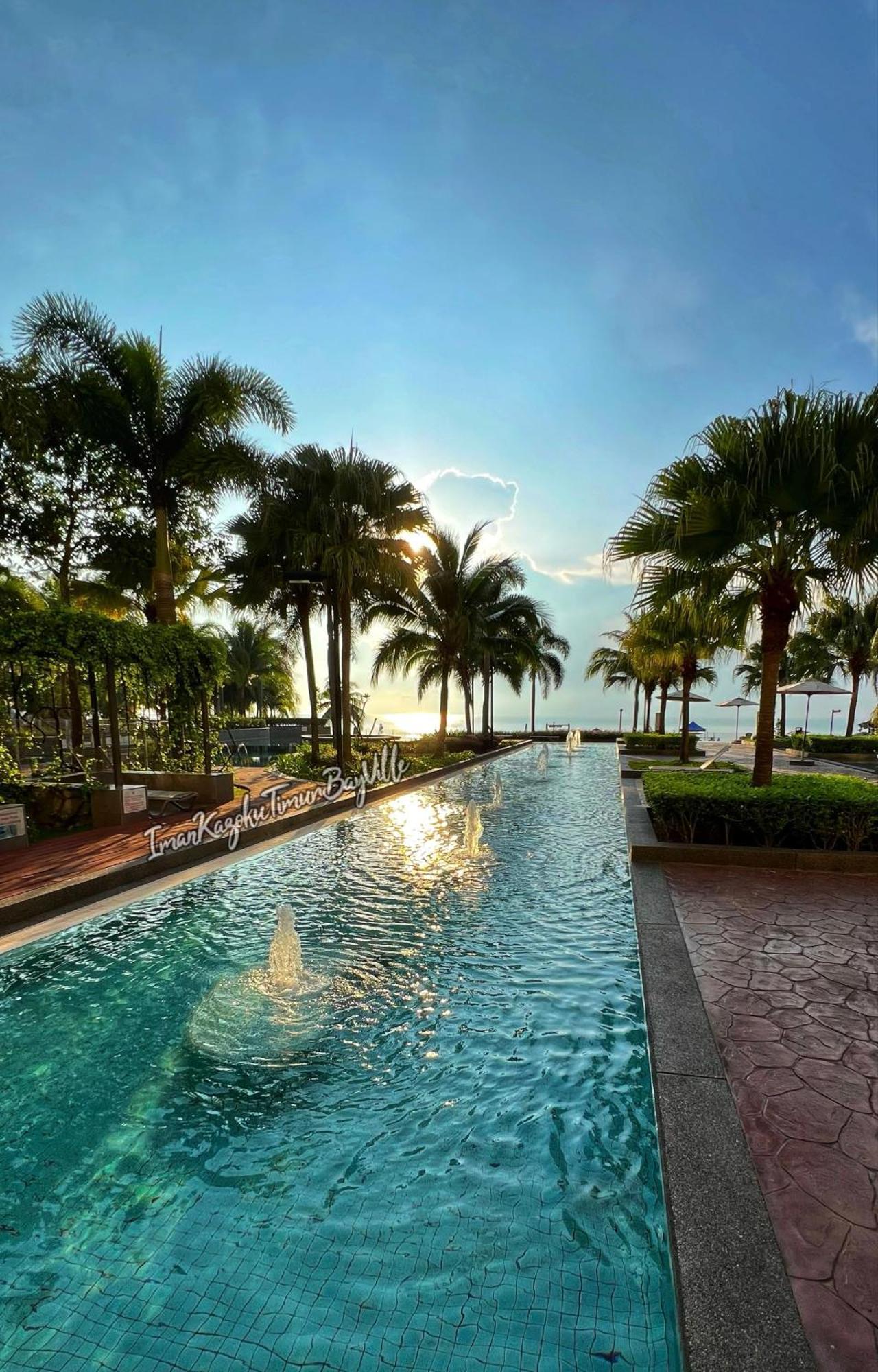 Sea View & Pool View & Wifi & Netflix At Iman Kazoku Timurbay Ville Studio 2Bdr Kuantan Buitenkant foto