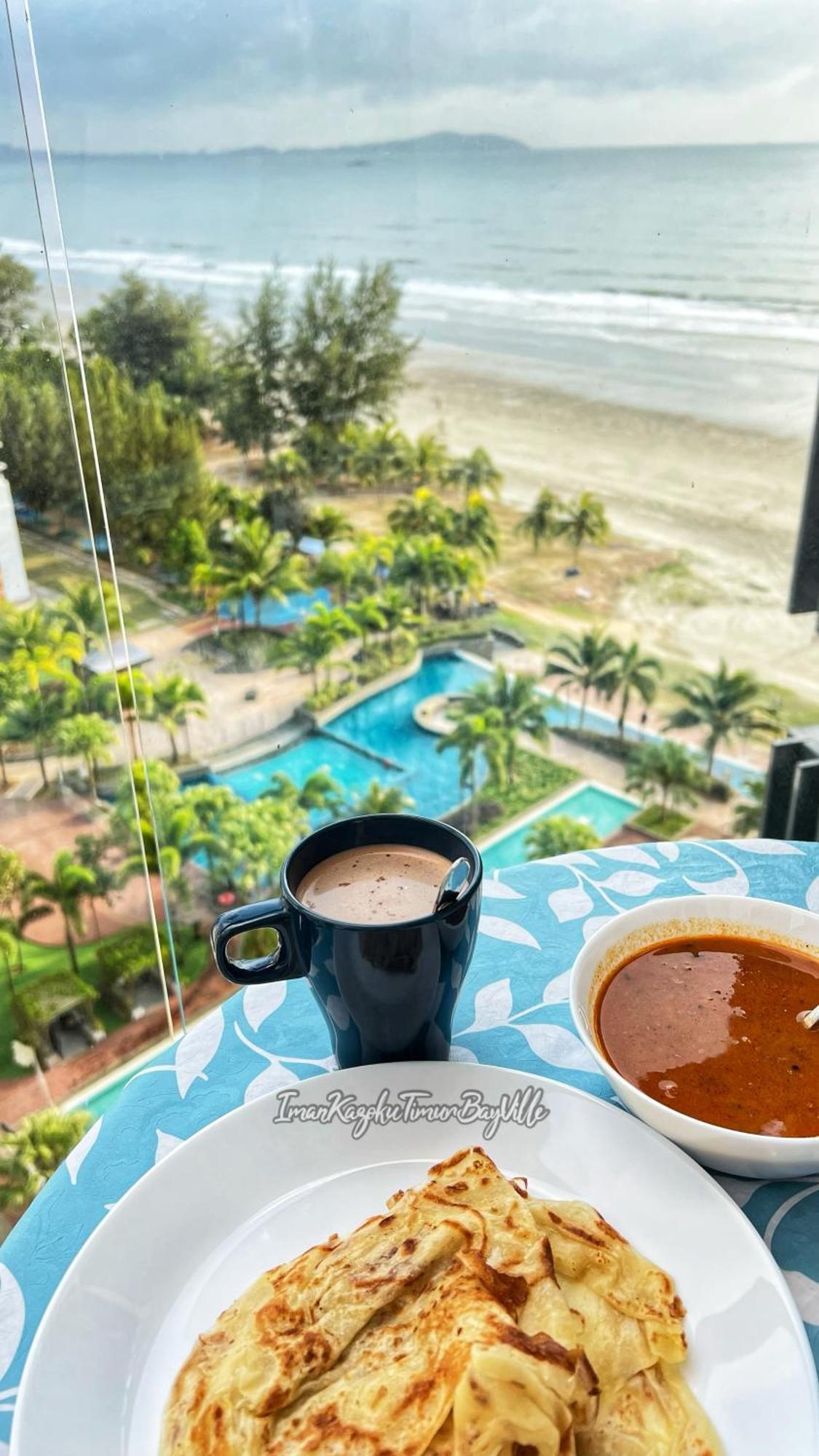Sea View & Pool View & Wifi & Netflix At Iman Kazoku Timurbay Ville Studio 2Bdr Kuantan Buitenkant foto