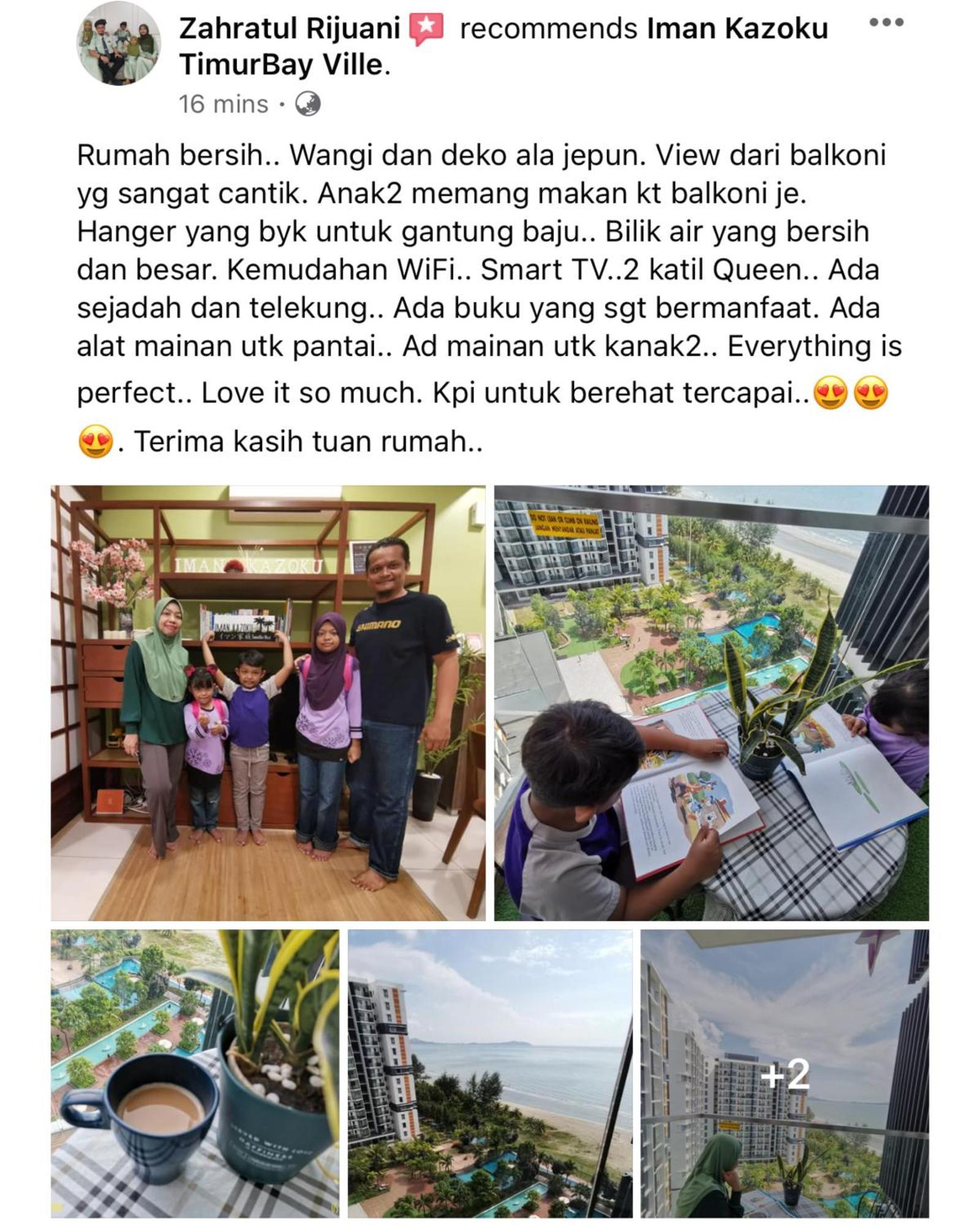 Sea View & Pool View & Wifi & Netflix At Iman Kazoku Timurbay Ville Studio 2Bdr Kuantan Buitenkant foto